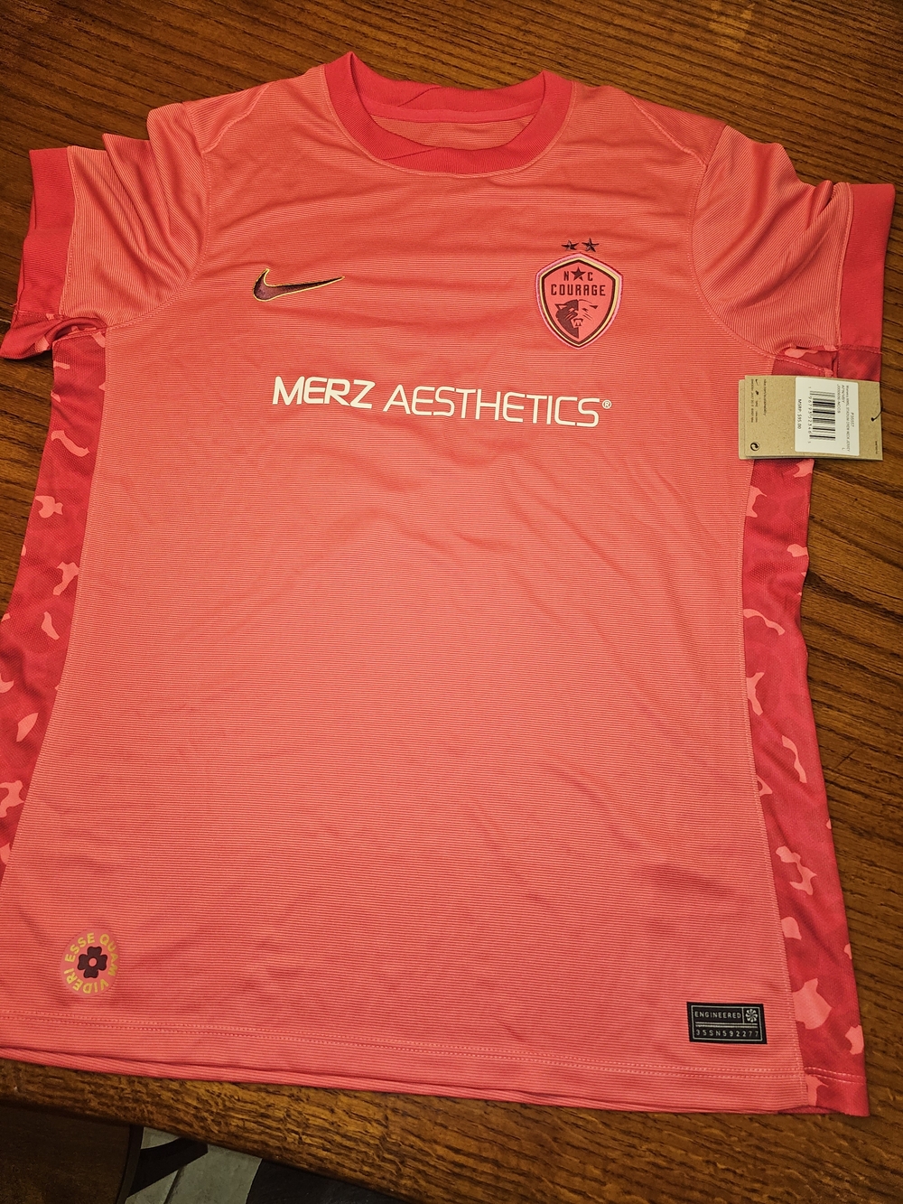 Nike Kids' NYC Courage Pink Soccer Jersey